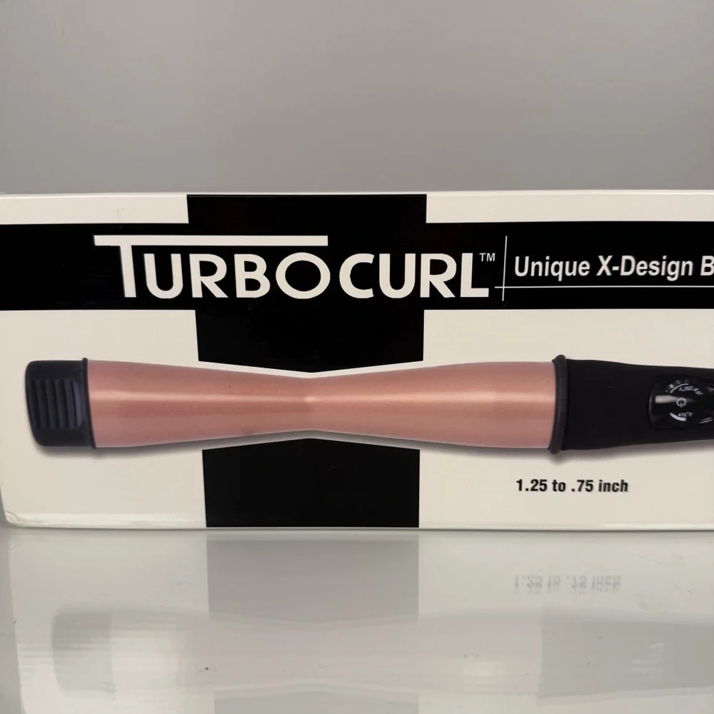 Turbo Power TurboCurl Hair Curling Styling Wand X Barrel 1.25” Temp Control